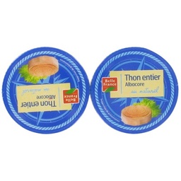 [48265] THON ENTIER ALBACORE AU NATUREL BF BTE 2X1/10 160G