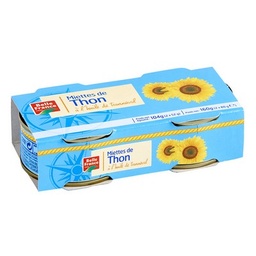[08972] MIETTE DE THON HUILE TOURNESOL BF BTE 2X1/10 160G