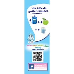 [33786] RÉCRÉ O'LÉ Goûter laitier Gourdes Saveur Vanille 4x85g