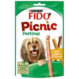 [09725] FIDO Picnic Festival : au Bœuf, au Poulet, à l'Agneau - 126 g - Friandises pour chien