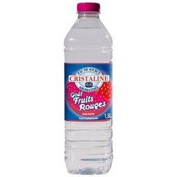 [01870] Cristaline Eau de source aromatisée saveur Fruits Rouges 1L5