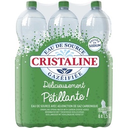 [05091] B 1.5L EAU SOURCE GAZEIFIEE CRISTALINE