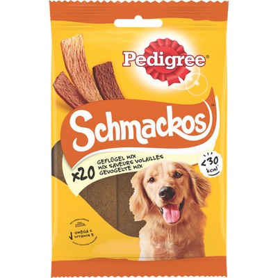 [23354] PEDIGREE Schmackos Recompenses à la Volaille pour Chien 20pcs 144g
