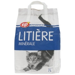 [55255] ECOPRIX Litière Minérale Absorbante 7L