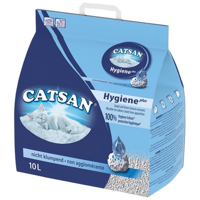 [37927] CATSAN Hygiene plus Litière minérale pour chat 10L