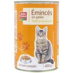 [10325] EMINCE GELEE CHAT POULET HV BF BOITE 1/2 400 G