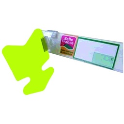 [40154] X100 FLECHE 8X12 FLUO JAUNE