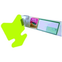 [40153] X50 FLECHE 24X32 FLUO JAUNE