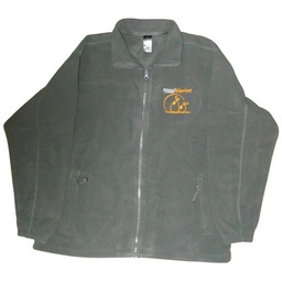 [24489] VESTE POL A/MANCHE GRIS CMKT L