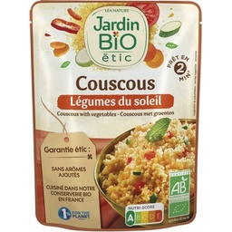 [07060] JARDIN BIO / COUSCOUS AUX LEGUMES BIO* / SACHET EXPRESS / 220G