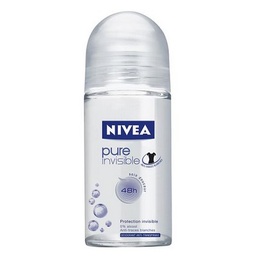 [57345] Déodorant Bille Anti-transpirant 48H Pure Invisible NIVEA le roll-on de 50ml