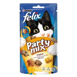 [64747] FELIX Party Mix Original : Poulet, Foie, Dinde - 60 g - Friandises pour chat