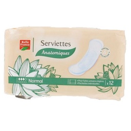 [32179] BELLE FRANCE Inco Serviette Normal x12/MDR