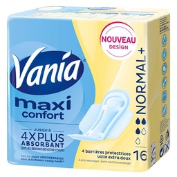 [23501] 16 MAXI+ NORMAL SANITARY TOWELS VANIA