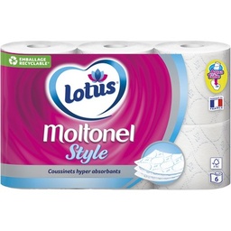 [36282] Papier toilette Lotus Moltonel Style x6