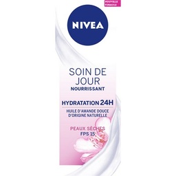 [07237] Crème visage Jour Nourissante Hydratante 24h Peaux Sèches NIVEA le tube de 50ml