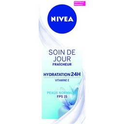 [07241] Crème visage Jour Hydratante 24h Peaux Normales FPS15 NIVEA le tube de 50ml
