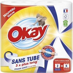 [28147] X2=6 ESSUIE-TOUT BLANC S.T OKAY
