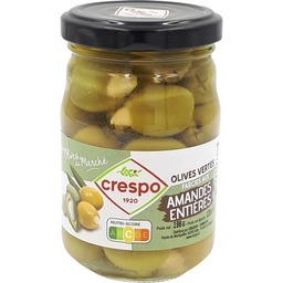 [37687] Olives vertes farcies aux amandes - Bocal 21 cl