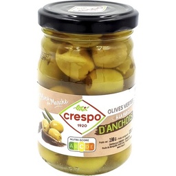 [13320] Olives vertes à la farce d'anchois - Bocal 21 cl