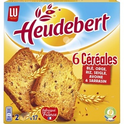 [15151] Heudebert Biscotte 6 céréales 300g
