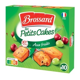 [26743] BROSSARD - 10 MINI CAKES AUX FRUITS 300 G