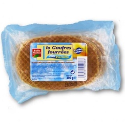 [45004] GAUFRE FOURREE GOUT VANILLE X 10 BF FILM 300 G