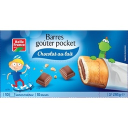 [28558] POCKET MILK CHOCOLATE SNACK BAR X 10 BF 295G BOX