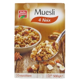 [18256] MUESLI CROUSTILLANT AUX 4 NOIX BF ETUI 500 G