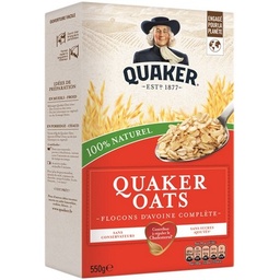 [67448] Quaker Oats Flocons d'avoine complète 550 g