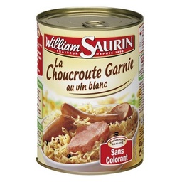 [09285] WILLIAM-SAURIN - CHOUCROUTE GARNIE 1/2 - 400G