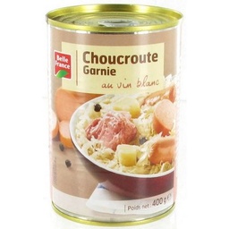 [09292] CHOUCROUTE GARNIE AU VIN BLANC BF BOITE 1/2 400 G