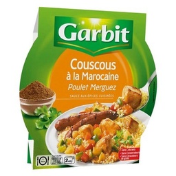[61802] GARBIT - BQ COUSCOUS A LA MAROCAINE POULET ET MERGUEZ 285G