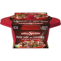 [55086] WILLIAM SAURIN - COCOTTE PETIT SALE AUX LENTILLES 400g