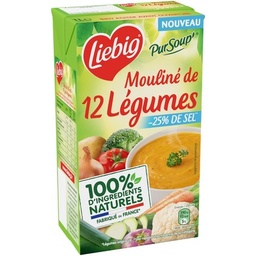 [25765] PUREED 12-VEGETABLE SOUP 1L -25SALT LIEBIG