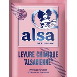[66695] Levure Chimique Alsacienne Alsa 8 Sachets 88g