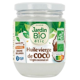 [11748] JARDIN BIO / HUILE DE COCO VIERGE BIO* / BOCAL VERRE DE 184G