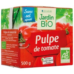 [07024] JARDIN BIO / PULPE DE TOMATE BIO* / BRIQUE TETRA DE 500ML