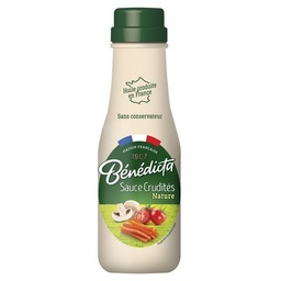[27093] Sauce Crudités Nature Bénédicta Flacon Verre 290 g
