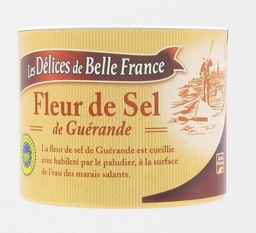 [33948] BOITE 125GR FLEUR DE SEL BOUCHON BOIS LA BALEINE GUERANDE