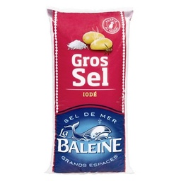 [37740] La Baleine sel de mer gros iodé sachet poly 1kg