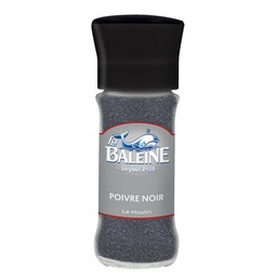 [24706] MOULIN 45GR POIVRE NOIR EN GRAIN LA BALEINE