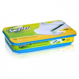 [31747] Swiffer Serpillières Imprégnées Pour Sols, Parfum Fraîcheur Citron, Nettoyage Facile Et Rapide X10