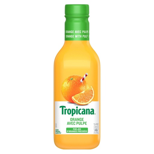 [10621] 90CL JUS ORANGE AVEC PULPE TROPICANA