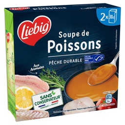 [34827] Liebig Soupe de poissons MSC 2x30 cl