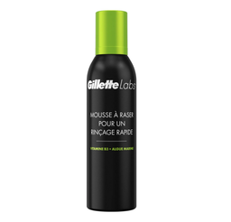 [31766] GilletteLabs Mousse À Raser Pour Un Rinçage Rapide, Pour Homme, 240ml, De Gillette