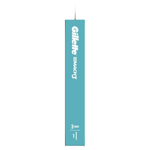 [34805] Gillette Mach3 Rasoir Pour Homme, 1 Manche, 3 Recharges De Lames