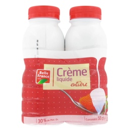 [68837] CREME LIQ ENTIERE UHT 30% MG BF BOUTEILLE 2 X 25CL