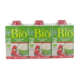 [68836] CREME LIQ ENTIERE UHT 30% MG BIO BF BRIQT 3X 20 CL