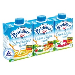 [26871] BRIDELICE CREME UHT LEGERE FLUIDE 12%MG BRIQUE 3X20CL